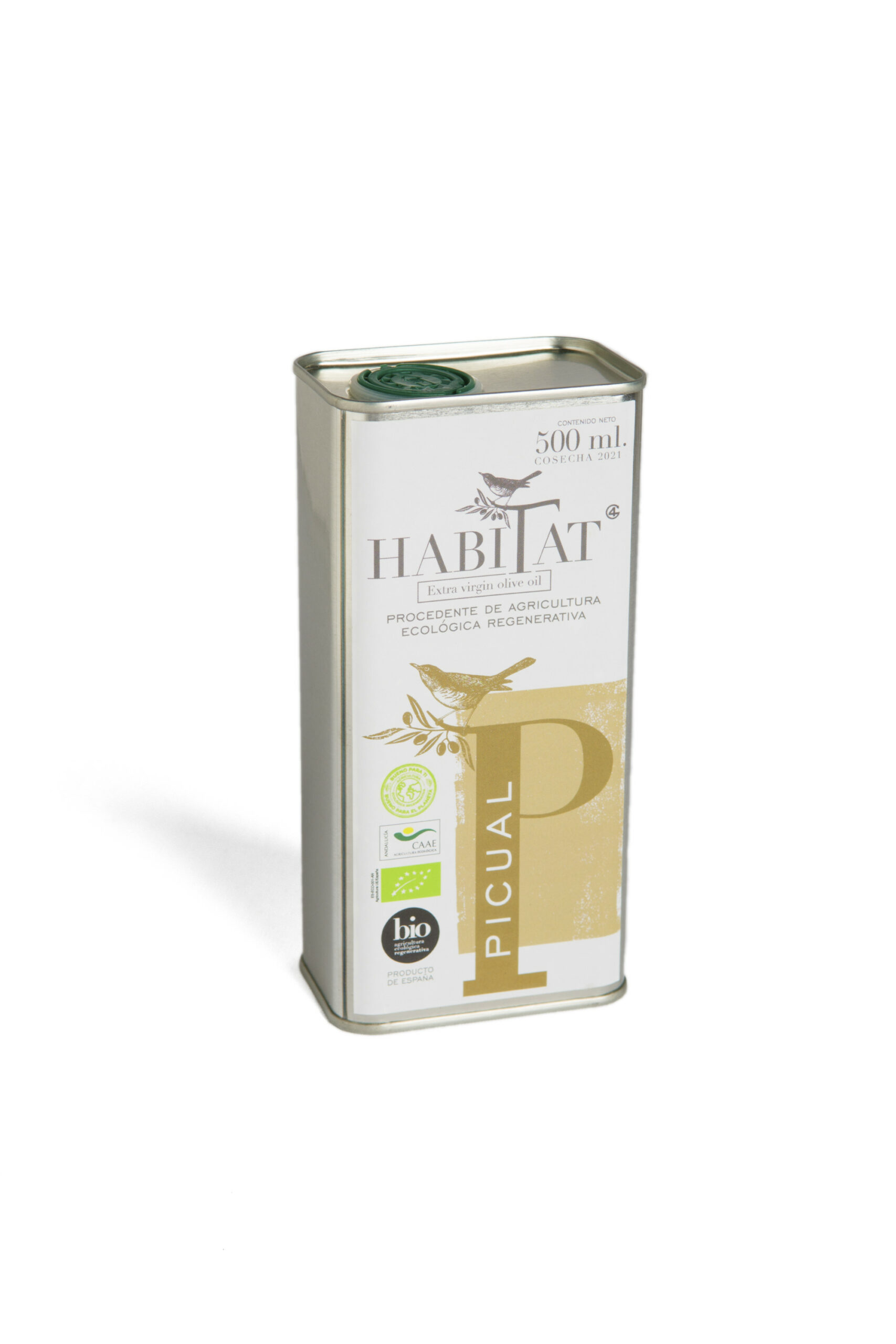 Aceite de Oliva Virgen Extra Ecológico – Picual – 500ml – Caja 10 Uds.