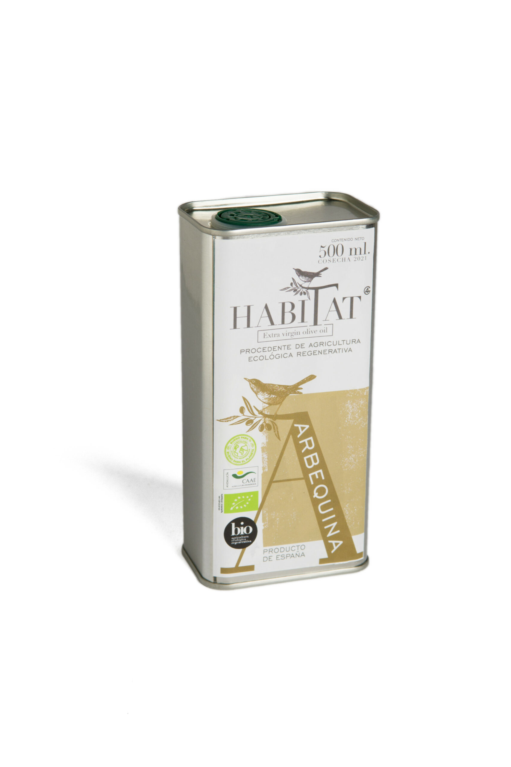 Aceite de Oliva Virgen Extra Ecológico – Arbequino – 500ml – Caja 10 Uds.